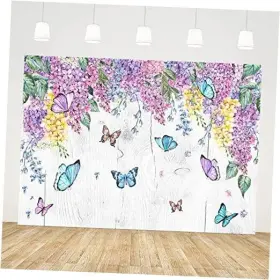 Cq236 Ablin 7x5ft Spring Butterfly Photography Backdrop For Birthday Baby Shower Party