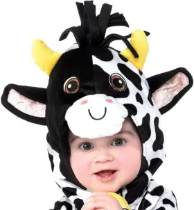 8401600 Amscan Black And White Mini Moo For Toddlers - 1 Pc. Adorable Costume 6-12 Months #3