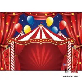 Art Studio Dm1759 7x5ft Red Tent Circus Carnival Photography Backdrop Stars Theme