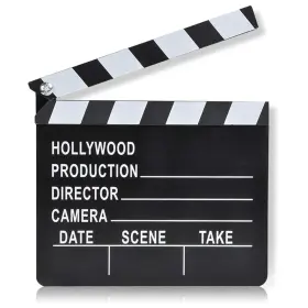 Artcreativity Ac-865 Movie Clapboard Hollywood Theme Party Decorations White
