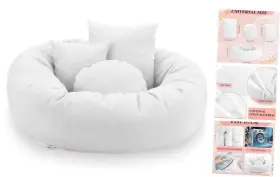 Props-15 Beeveer 4 Pcs Newborn Photo Props Baby Photography Basket Pictures Infant White