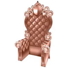 Beistle 56116rsegd 3-d Prom Throne Prop Rose Gold 7ft 1.75 Inch X 3ft 9.25