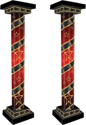 Beistle S56135az1 2 Piece 5ft 9.75 Inch X 16.75 Cardboard Tall Column Photo Props