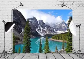 Mountain-18-53 Beleco 5x3ft Fabric Mountain Backdrop National Park Scenery Mountain-18 #3