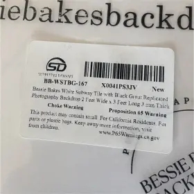 Bessie Bakes Backdrops Bb-wstbg-167 White