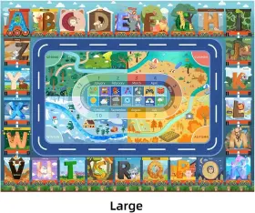 Xzfs0002as Bfeeifrdrmn Baby Play Mat For Floor Abc Animals Kids Educational Rug 5ft X 6ft7ftft Blue #3