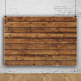 S15-22x15nky02926 Canessioa Rustic Wood Backdrop Brown Wooden For Photography 7x5ft 210x150cm