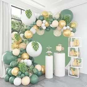 Bjb07 Dorcev 7.2x7.2ft Round Backdrop Cover Polyester Solid 7.2x7.2ft-diameter Sage Green #3