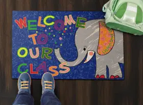 Ce146-14w Flagship Carpets Childrens Multicolor Welcome Mat For Classroom Or 2ft X 3ft #2