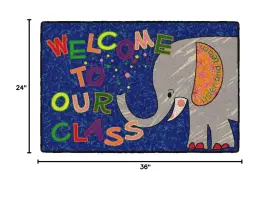 Ce146-14w Flagship Carpets Childrens Multicolor Welcome Mat For Classroom Or 2ft X 3ft #3