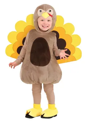 Fun Costumes Fun1145td Crafty Turkey Costume For Toddlers Thanksgiving 2t Multi-color