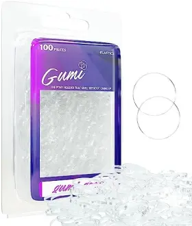 Gumi Good 050697811021 Clear Elastics 3/4 Inch Hair Band Small -
