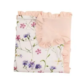 Hangzhou Runzhuo Yang Trading Co. Ltd Rzy-111 Bamboo Baby Blanket For Girls Stretchy Quilt Bedding Newborn Flowers