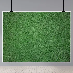 Yyk01ty77-0375 He Ze Yao Kun Mao Yi You Xian Gong Si Green Grass Backdrops Spring Greenery Leaves Background Baby Shower 7x5ft S3 #2