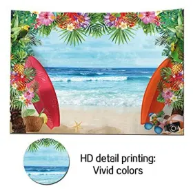 Hqrm-us-3021377-fba Hqm 7x5ft Fabric Summer Tropical Beach Photo Background Conch 7x5 Ft #3