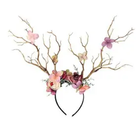 20200908487 Jarrod I. Rodriguez Deer Antler Flower Crown Headbands Halloween Chritmas Long #2