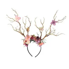 20200908487 Jarrod I. Rodriguez Deer Antler Flower Crown Headbands Halloween Chritmas Long