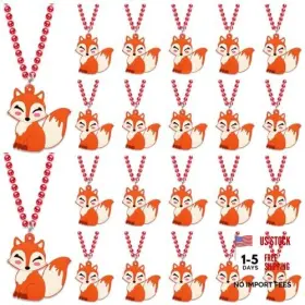 Keestar Keestarus12 24 Pack Necklace Party Favors For Jungle Animal Themed Baby Shower Fox