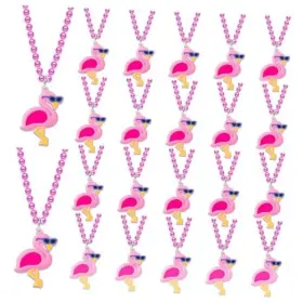 Keestar Keestarus5 24 Pack Necklace Party Favors For Summer Hawaiian Tropical Luau Flamingo