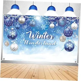 Ln0058 Launuo Winter Wonderland Backdrop Themed Party Decorations