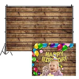 Q3-35x25nwh12253 Lfeey 12x8ft Rustic Wood Backdrops For Photography Vintage Brown Worn Wooden #2