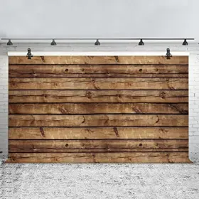 Q3-35x25nwh12253 Lfeey 12x8ft Rustic Wood Backdrops For Photography Vintage Brown Worn Wooden #3
