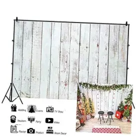 Lfeey Q3-3x25nsw05741 10x8ft Vintage White Wood Backdrops For Photography Rustic Retro Grunge Wooden