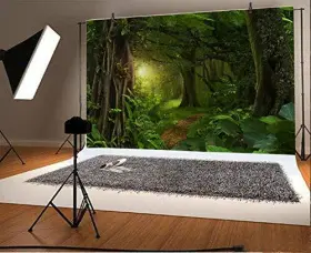 Q3-3x25nsw05976 Lfeey Fairytale Rainforest Photo Backdrop Kids Birthday Party Events Decor 10x8ft #3
