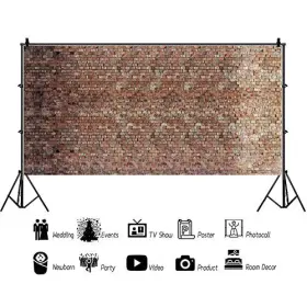 S21-6x3nyh00359 Lfeey 20x10ft Vintage Red Brick Wall Photo Backdrop Newborn Baby Girls Adults #2