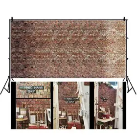S21-6x3nyh00359 Lfeey 20x10ft Vintage Red Brick Wall Photo Backdrop Newborn Baby Girls Adults
