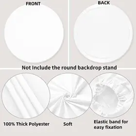 S21-y220nsw09525nem Lfeey Round Wood Backdrop Cover For Photography Circle Brown 7.2ft-dia #3