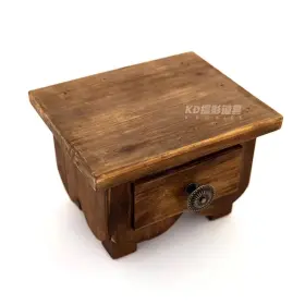 Malkit1991 744759091895 Newborn Photography Table Props Wooden Mini Retro Tea Round Stool Full-moo