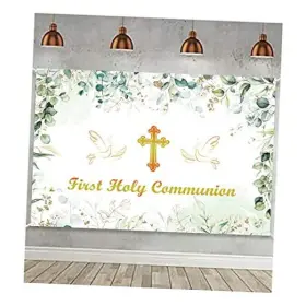 2023365 Maqtt 7x5ft First Holy Communian Cross God Bless Backdrop For Boys And Girls