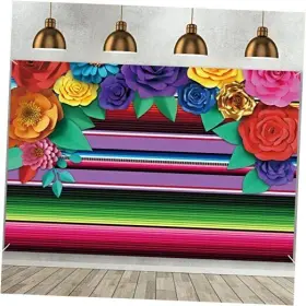 Bsgn-dm13-9x6 Maqtt 9x6ft Mexican Carnival May 5th Theme Festival Backdrop Colorful