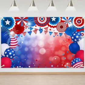 Mocsicka Ht4349 Independence Day Background July 4th Patriotic Photography Backdrop Of