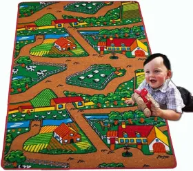 4ft11 Mybecca 740016036791 Kids Rug Farm 2 Area 5x7 Approx Inch X 6ft 10 Non 5ft 7ft