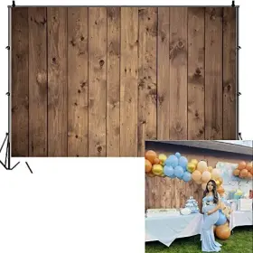 Q7-22x15nlt03674nam Ofila Rustic Wood Backdrop For Party Fabric Wooden Backdrops Birthday 7x5ft #2