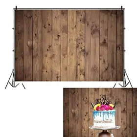 Q7-22x15nlt03674nam Ofila Rustic Wood Backdrop For Party Fabric Wooden Backdrops Birthday 7x5ft #3