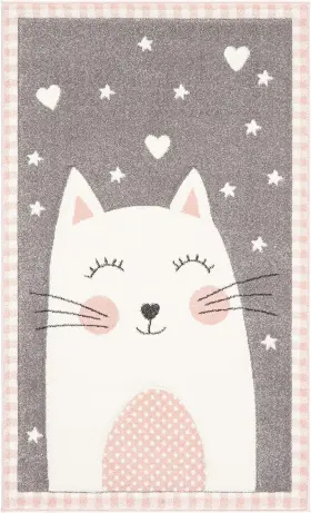 Crk134p-2 Safavieh Carousel Kids Collection Accent Rug 2ft X 3ft Rectangular Pink/grey