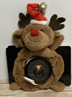 Shutter Huggers 851492004263 Hugger Mini Camera Lens Child Attention Prop Plush Red Nosed Reindeer