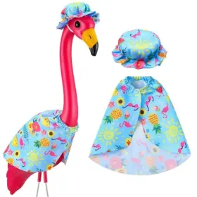 Soulchen Xln-soulchen-0176 1 Set Flamingo Costume Yard Outfit Decoration Summer Lawn Blue