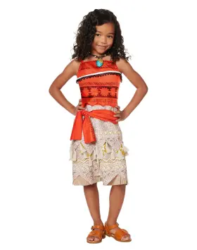 Spirit Halloween 199128095897 Toddler Moana Costume Officially 3t - 4t Multicolor