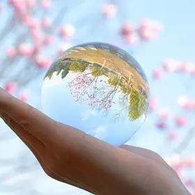 Sybl 782950466654 3 Inch80mm Clear Ball Globe With Stand For Wedding/home/office Decorati #2