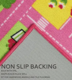M03rd10-vfba Vsiwb Kids Car Rug For Playroom 6.6ftx5ft Large Carpet Pink Play 6.6ft X 5ft #3