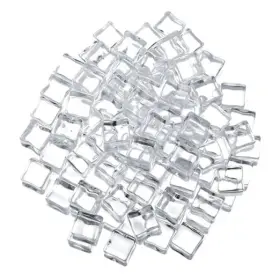 Xinjoduz 5320orzp6293 100 Pcs Lifelike Simulation Acrylic Ice Cubes Fake Cube Clear