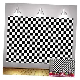 Xll Xll-us-2019266 Black And Whiteracing Checker Texture Grid Birthday Chess Board Theme