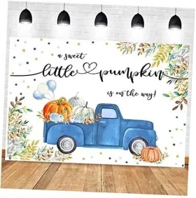 Yingeqiao2022-021226182305 Yingeqiao Baby Shower Photography Backdrop A Sweet Pumpkin Is On The Way Newborn