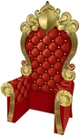 3-D Prom Throne Photo Prop Tall Red Cardboard Display, 7 Ft Beistle. Fixed Price $121.21.
