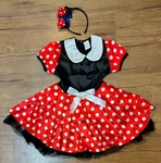 Ibtom Castle Baby Girl Red Polka Dots Princess Costume Fancy Dress 5-6Y Headband. Fixed Price $9.00.