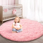 Kixinwa Round For Bedroom, 4X4 Fluffy Soft Circle Area Rugs Kids Girls. Fixed Price $52.34.